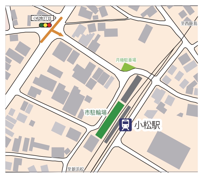 遠州小松駅 送迎スペース