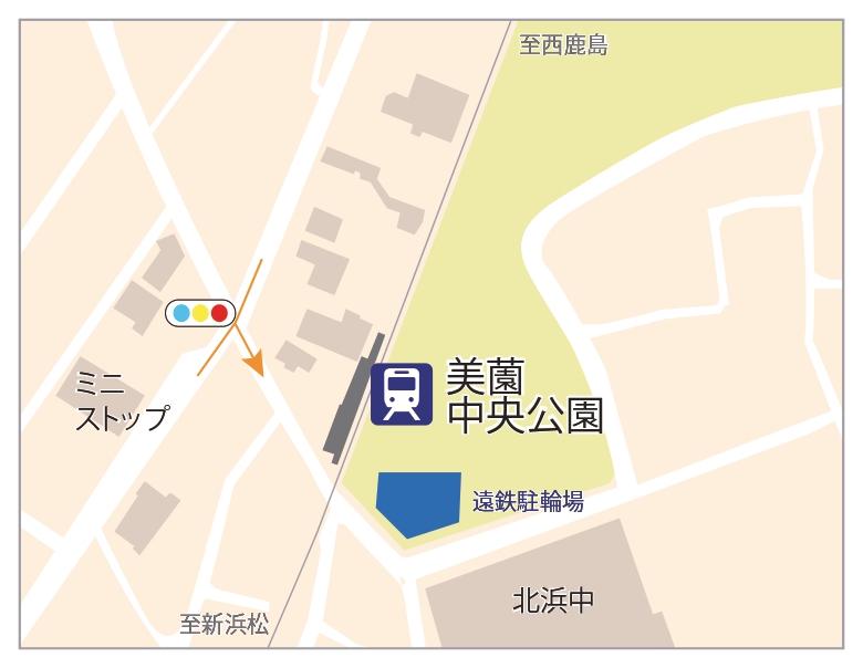 美薗中央公園駅 送迎スペース